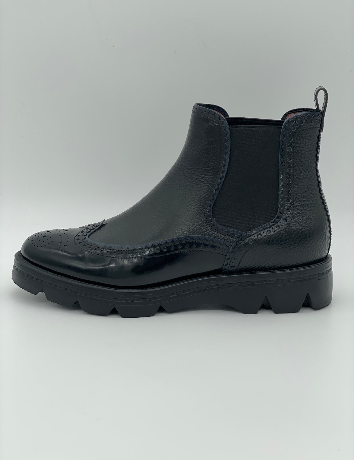 Santoni Brogue Chelsea EU 37 Schwarz - Image 1