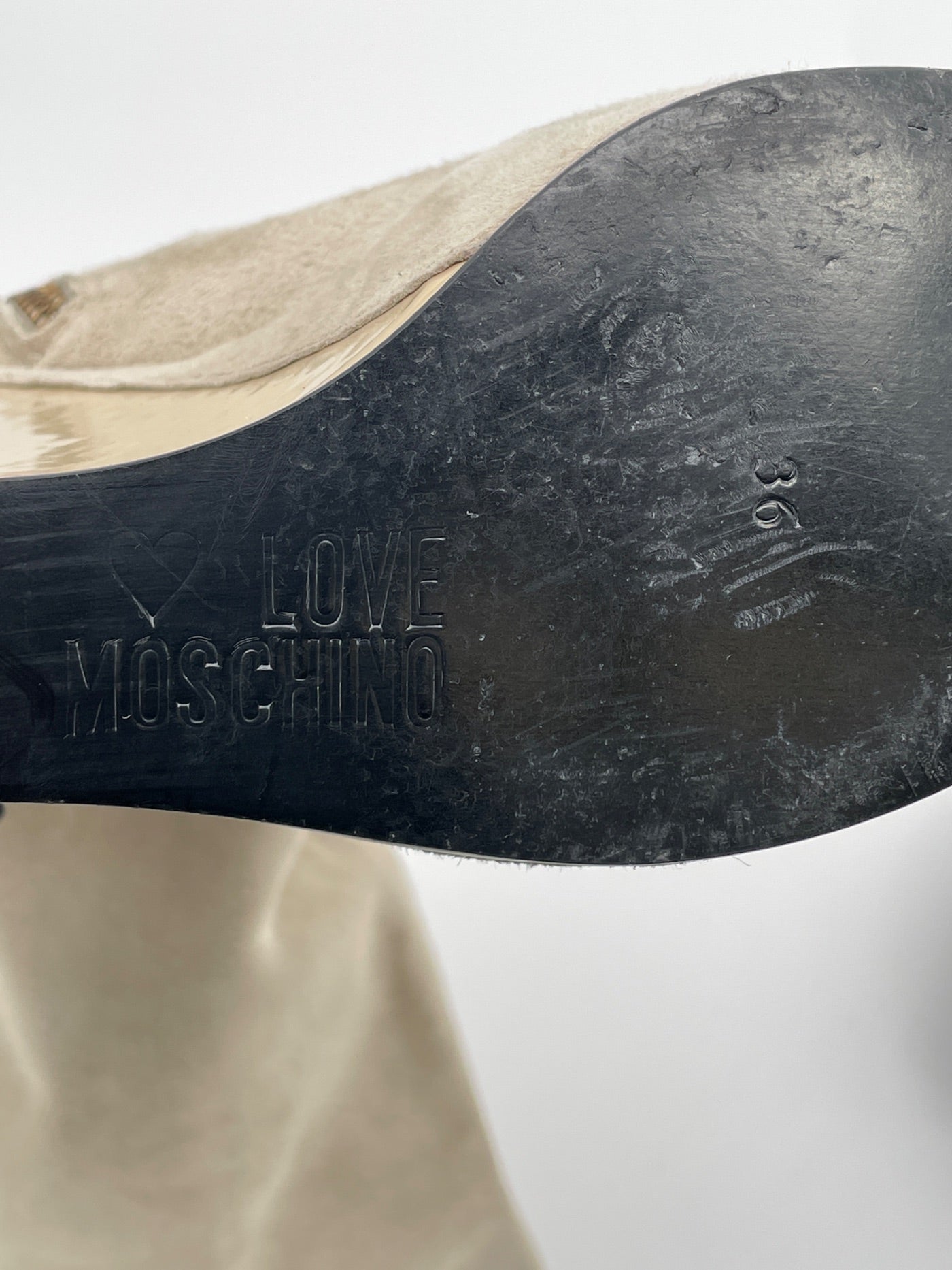 Moschino Shoes Cap Toe Wedge Stiefel EU 36 Beige