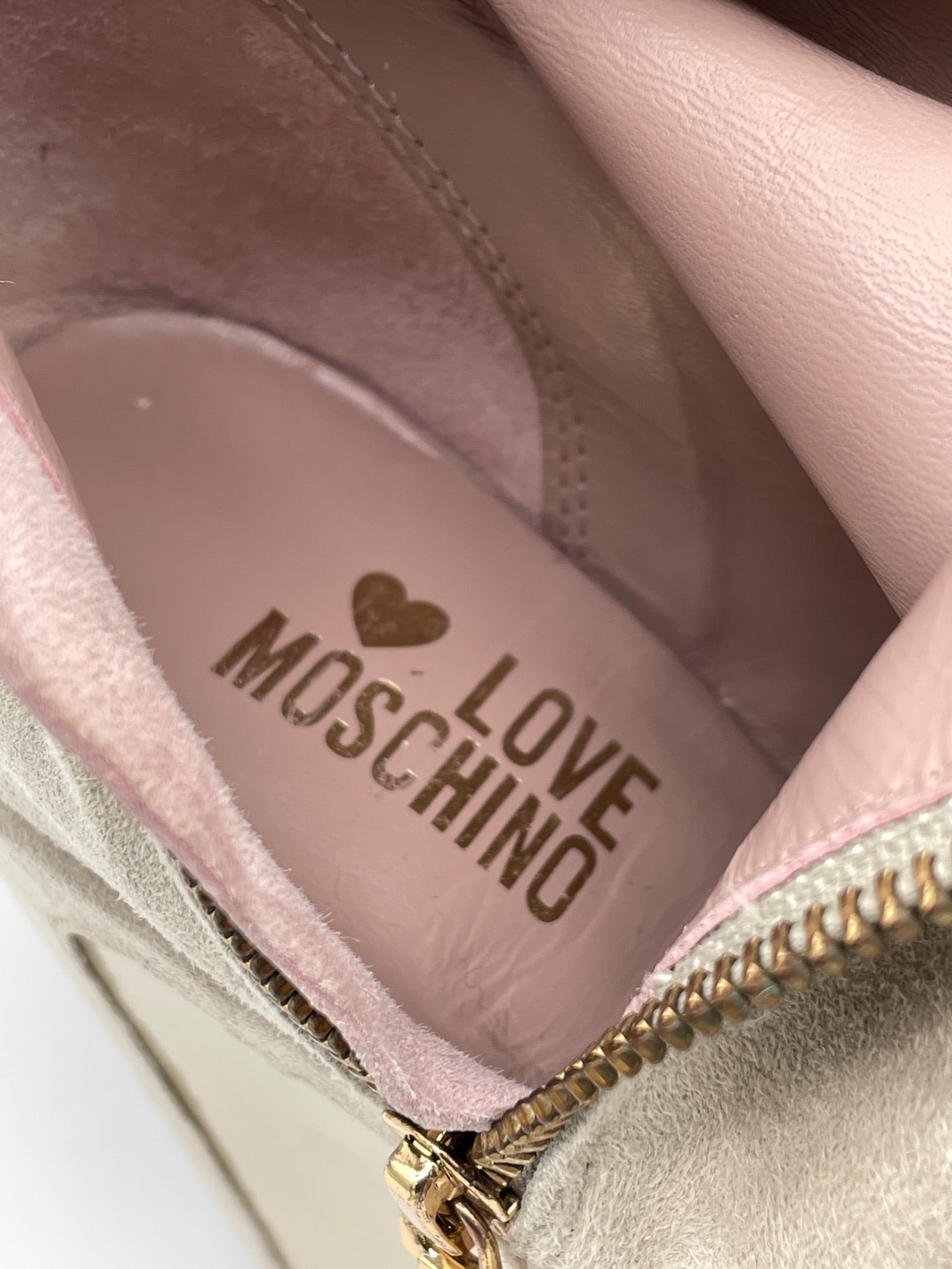 Moschino Shoes Cap Toe Wedge Stiefel EU 36 Beige