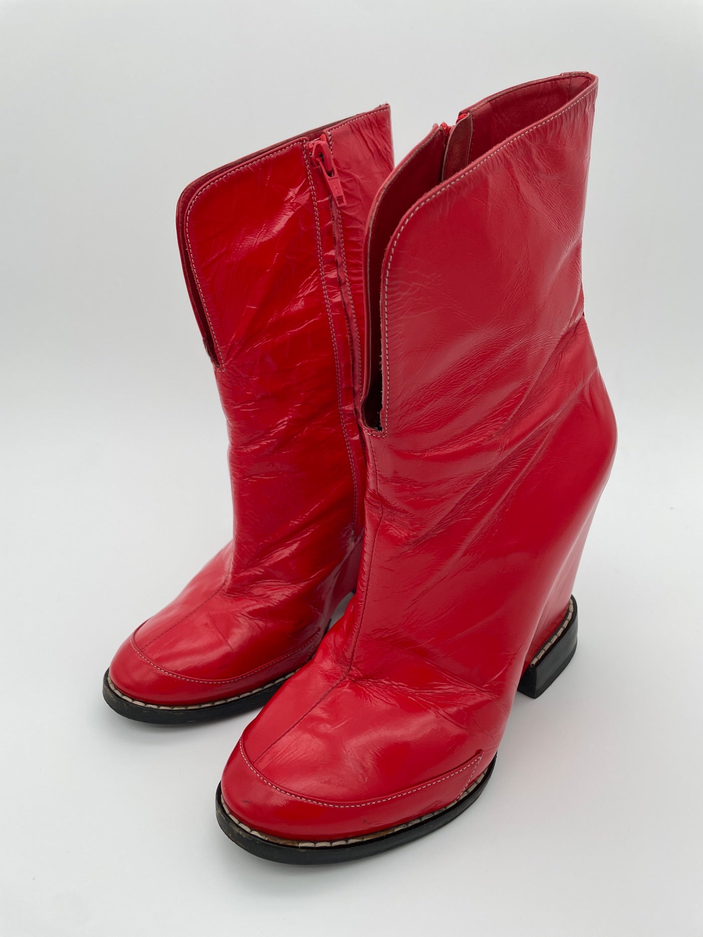 Chloé Wedge Ankle Boot EU 36.5 Rot