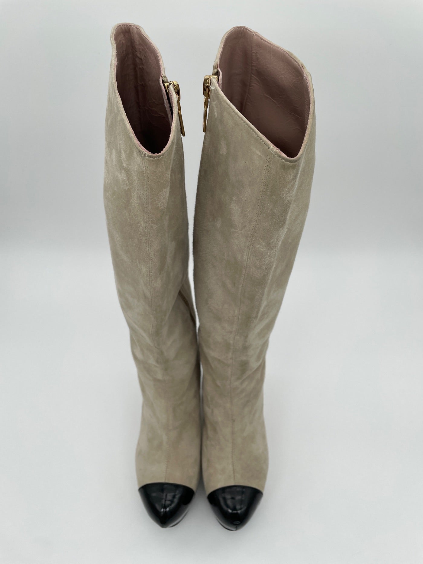 Moschino Shoes Cap Toe Wedge Stiefel EU 36 Beige