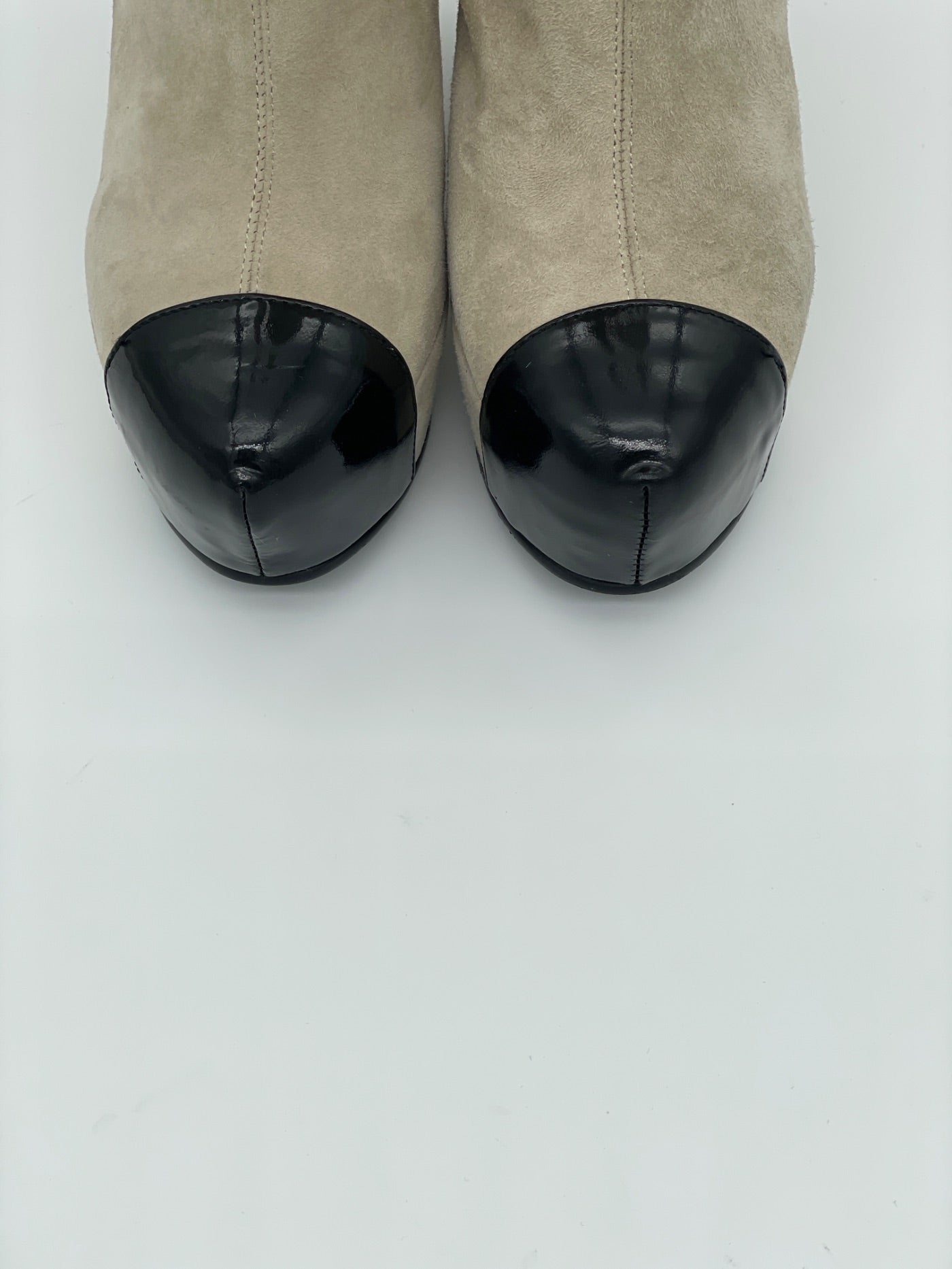 Moschino Shoes Cap Toe Wedge Stiefel EU 36 Beige