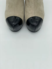 Moschino Shoes Cap Toe Wedge Stiefel EU 36 Beige