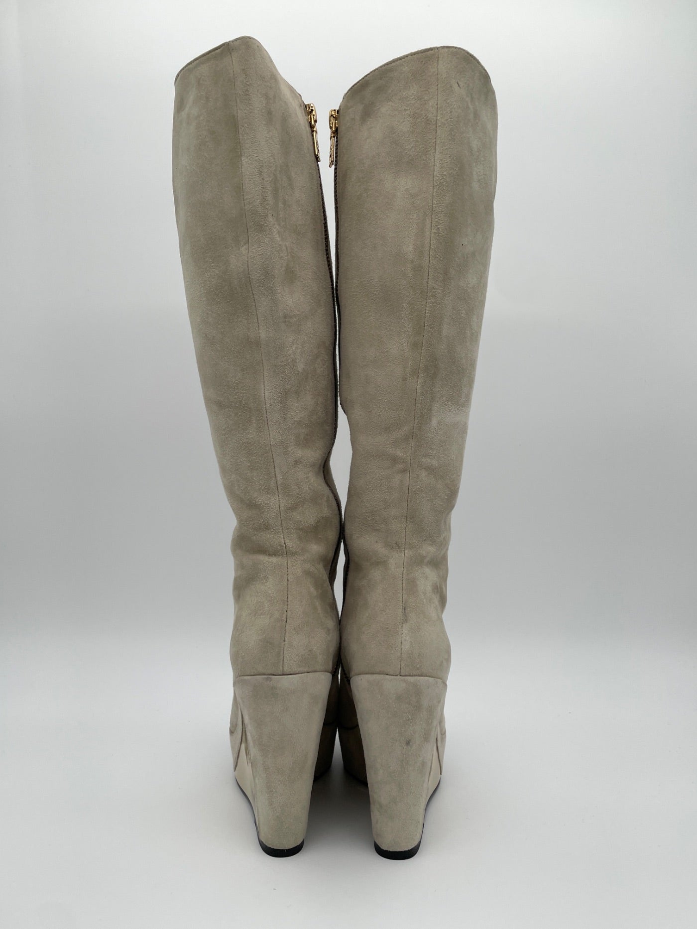 Moschino Shoes Cap Toe Wedge Stiefel EU 36 Beige