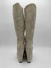 Moschino Shoes Cap Toe Wedge Stiefel EU 36 Beige