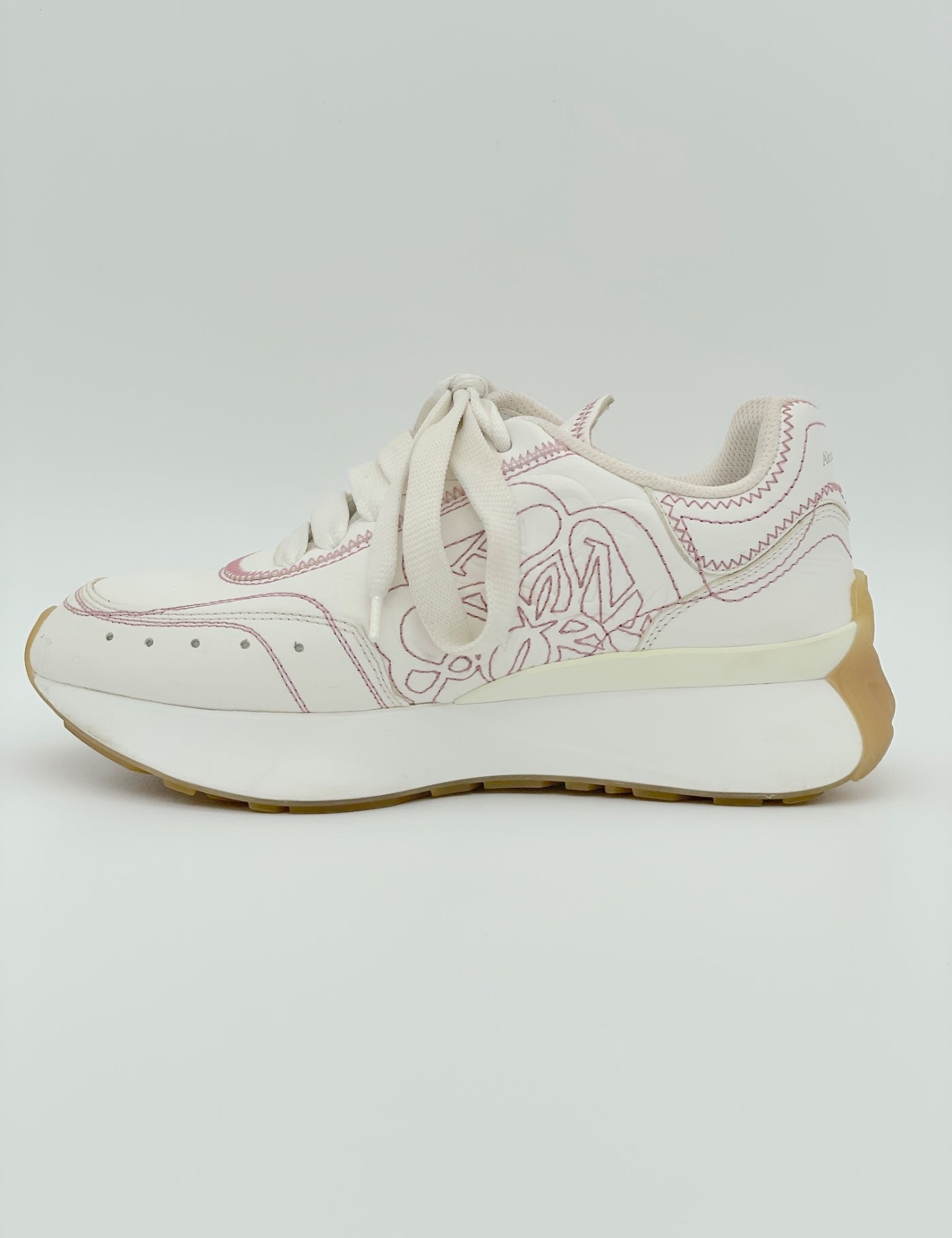 Alexander McQueen Sprint Runner Low Top Sneaker EU 36.5 Weiß - Image 1