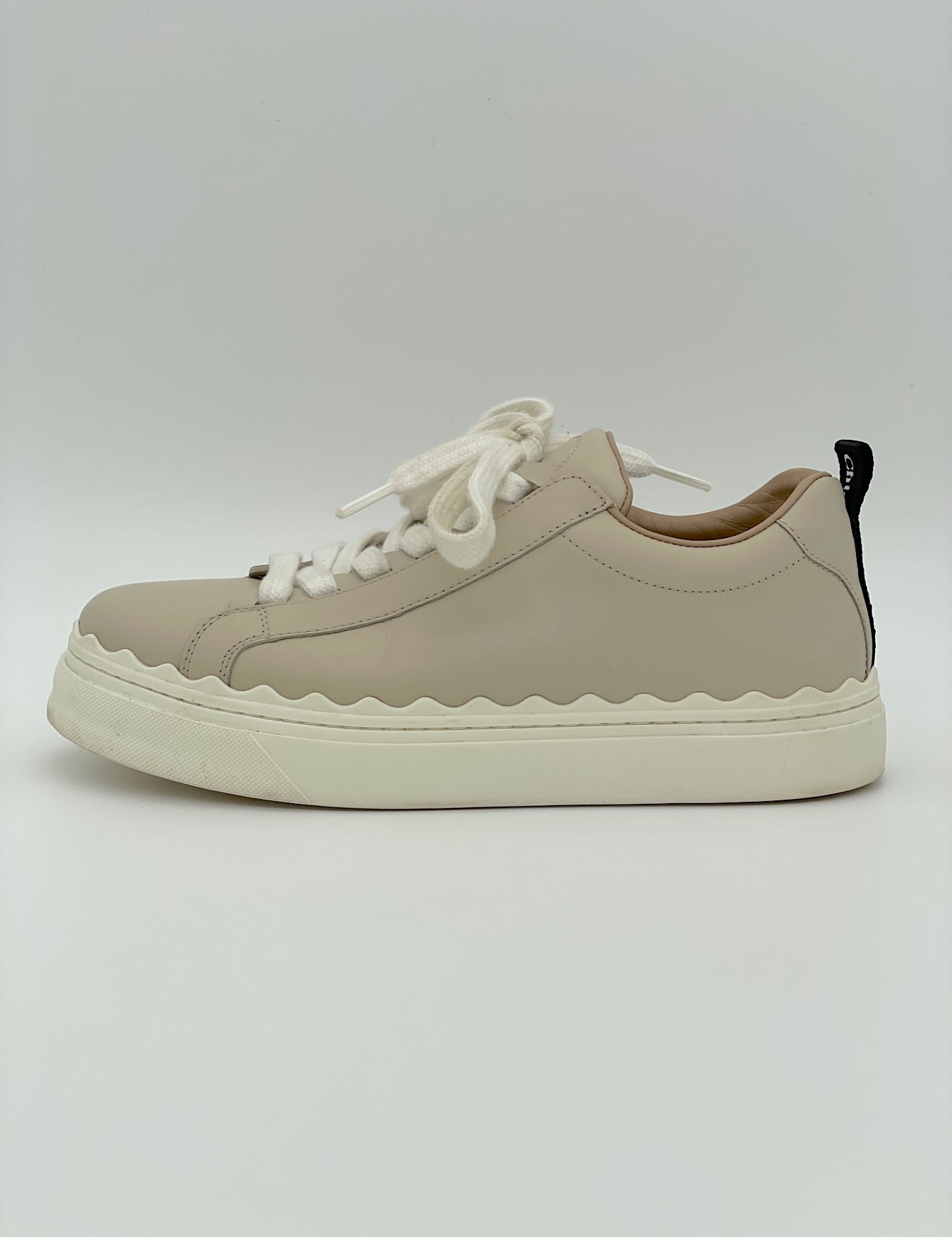 Chloé Lauren Low Top Sneaker EU 37 Beige - Image 1